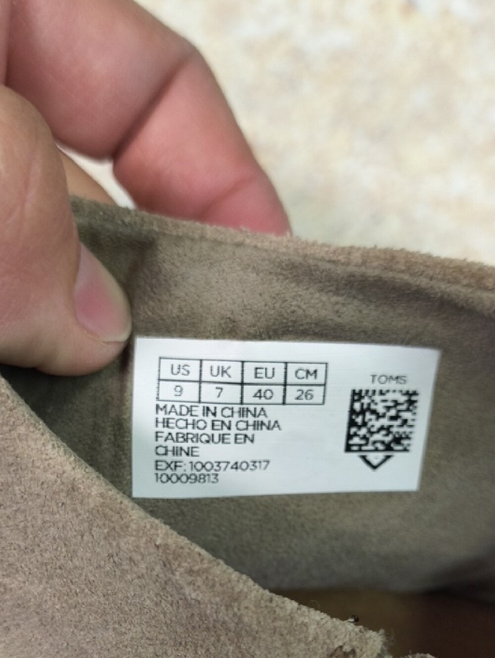 TOMS Women's Taupe Suede Wedge Sandals - Picture 6 of 8